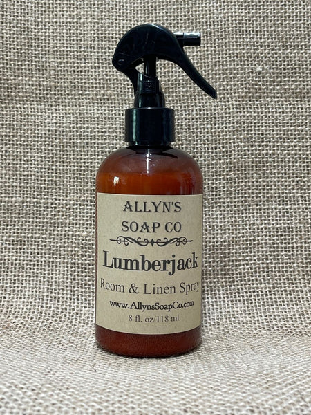 Allyns Soap Co lumberjack room spray