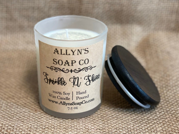 Allyns soap co sparkle n shine candle