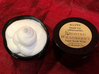 allyns soap co frosted cranberry sugar scrub whip