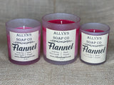 allyns soap co Flannel candles