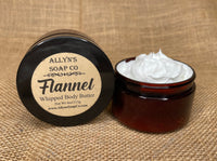 Allyns soap co Flannel whipped body butter