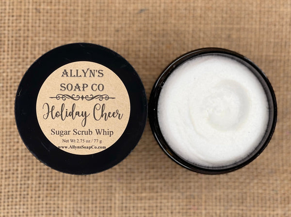 Allyns soap co Holiday Cheer sugar scrub whip
