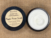 Allyns Soap Co Maple pecan swirl sugar scrub whip