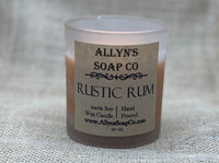 Allyns soap co Rustic Rum candle