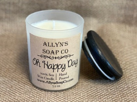 Allyns soap co Oh happy day candle