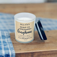 Gingham Soy Candle