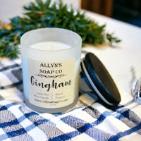 Gingham Soy Candle