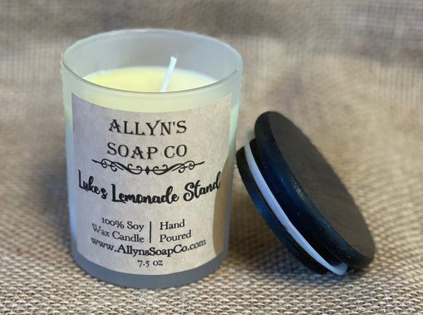 allyns soap co lukes lemonade stand candle