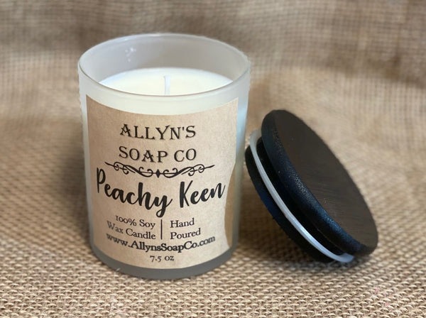 allyns soap co peachy keen candle