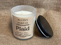 Plaid Soy Candle