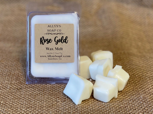 Allyns soap co rose gold wax melts