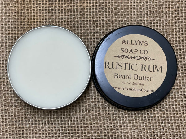 Allyns soap co Rustic Rum Beard butter