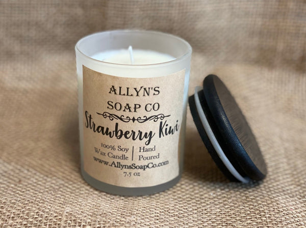 allyns soap co strawberry kiwi candle