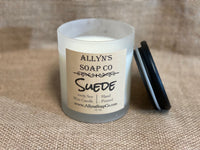 allyns soap co suede candle