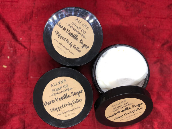 allyns soap co warm vanilla sugat whipped body butter