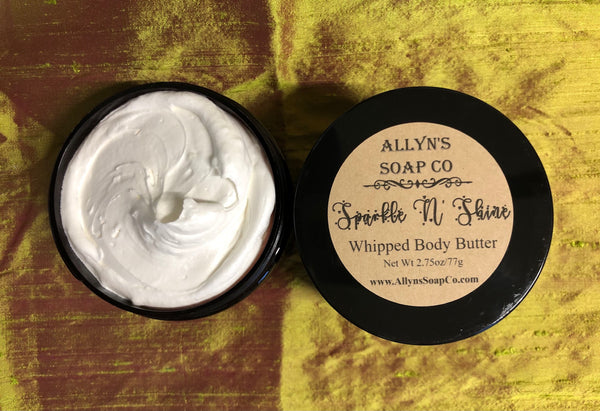 allyns soap co sparkle n shine whipped body butter