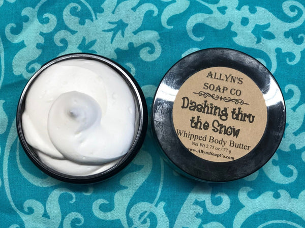 Allyns Soap Co Dashing thru the snow whipped body butter