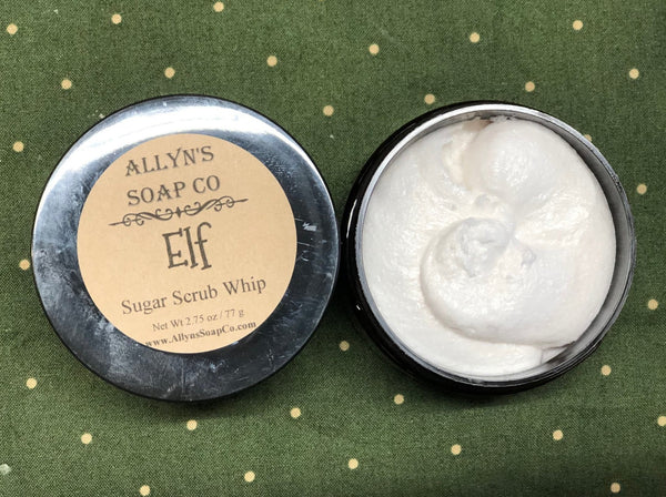 Allyns Soap Co Elf Sugar Scrub Whip