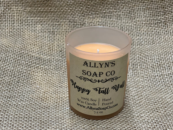 Happy Fall Y'all Soy Candle