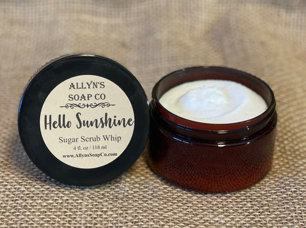 Allyns soap co hello sunshine sugar scrub whip