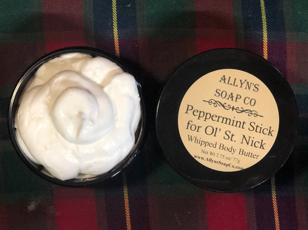 Peppermint Stick for Ol' St Nick Whipped Body Butter