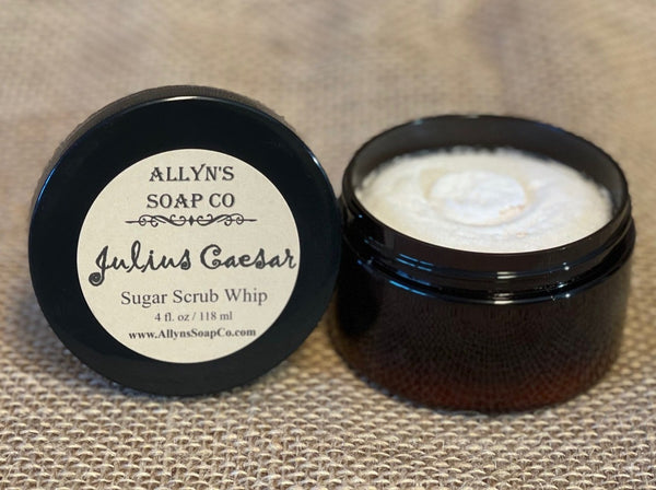 allyns soap co julius caesar sugar scrub whip