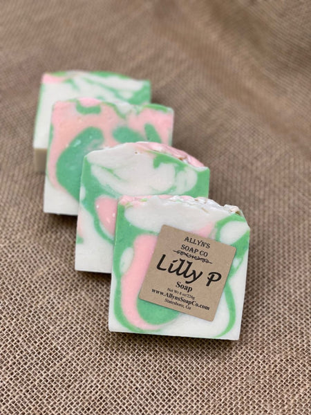 allyns soap co lily P bar soap