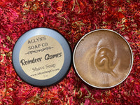 allyns soap co reindeer games shave soap