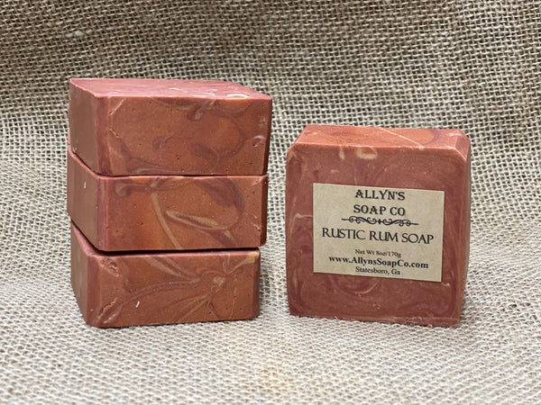 Allyns soap co rustic rum bar soap