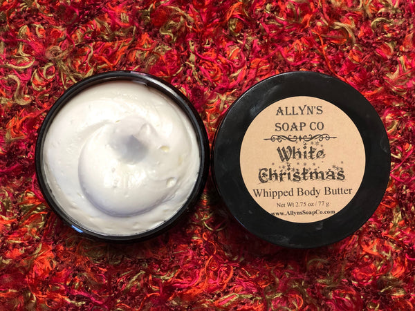 allyns soap co white christmas whipped body butter