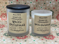 allyns soap co white christmas candle1