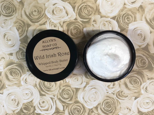 allyns soap co wild irish rose whipped body butter